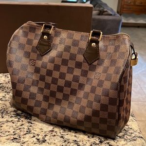 LV Brown Damier speedy 30